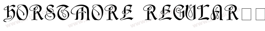 HorstMore Regular字体转换